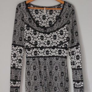 Free People Long Sleeve Bodycon Mini Dress